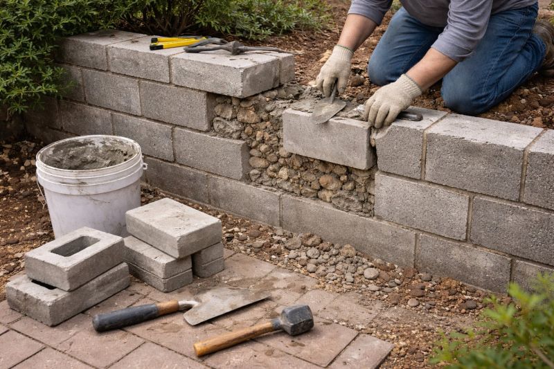 Block Wall Repair in Placer County, CA