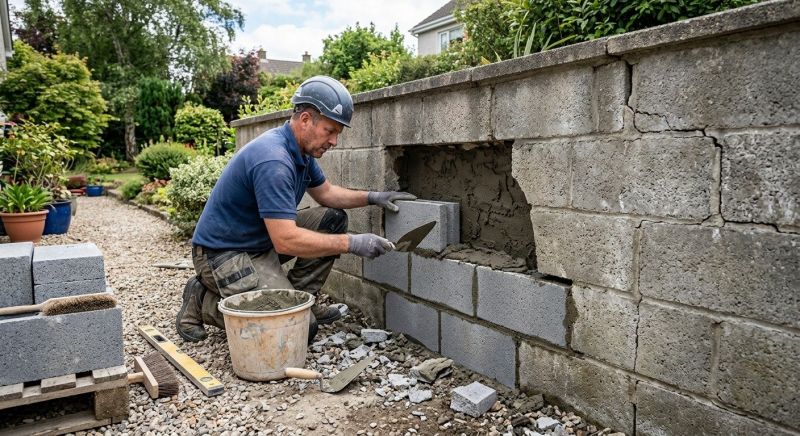 Block Wall Repair in Rancho Cordova, CA