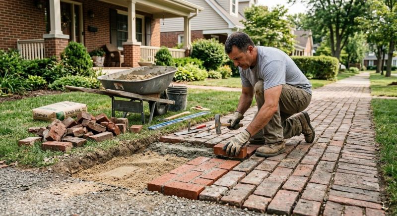 Brick Flatwork Repair in Elk Grove, CA