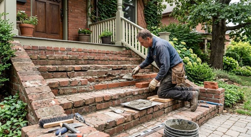 Brick Repair in Roseville, CA