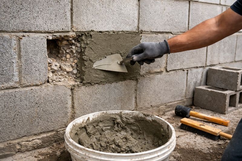 Cement Block Repair in Folsom, CA