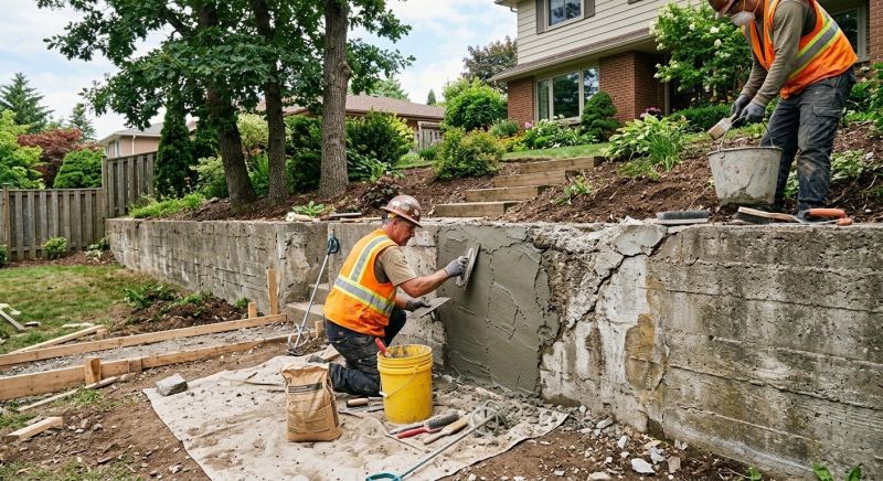 Retaining Wall Repair in Orangevale, CA