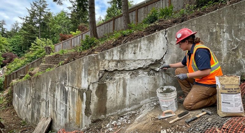Retaining Wall Repair in Wilton, CA