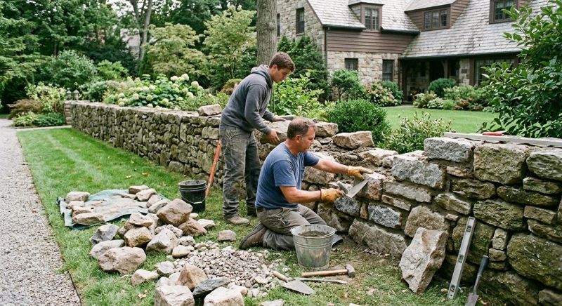 Rock Wall Repair in Folsom, CA