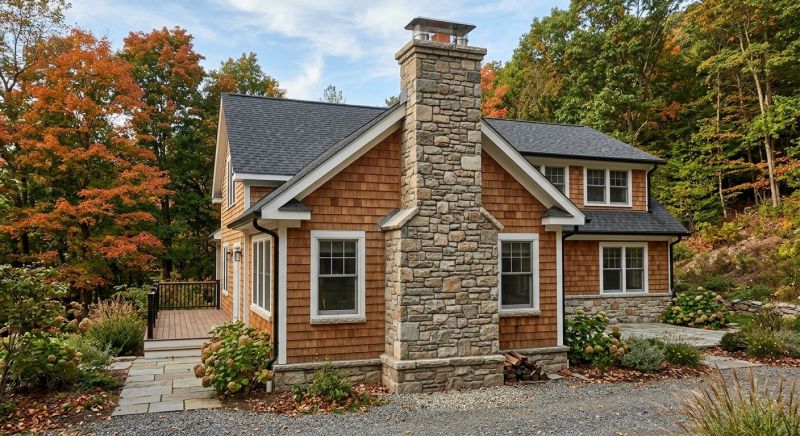 Stone Chimney Installation in Garden Valley, CA