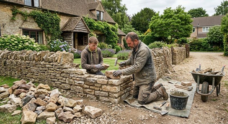 Stone Wall Repair in Orangevale, CA