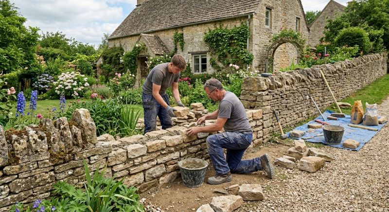 Stone Wall Repair in Sloughhouse, CA